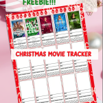 Christmas mvoie tracker digital planner