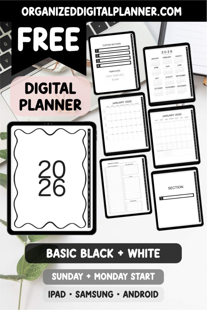 Free 2026 Digital Planner